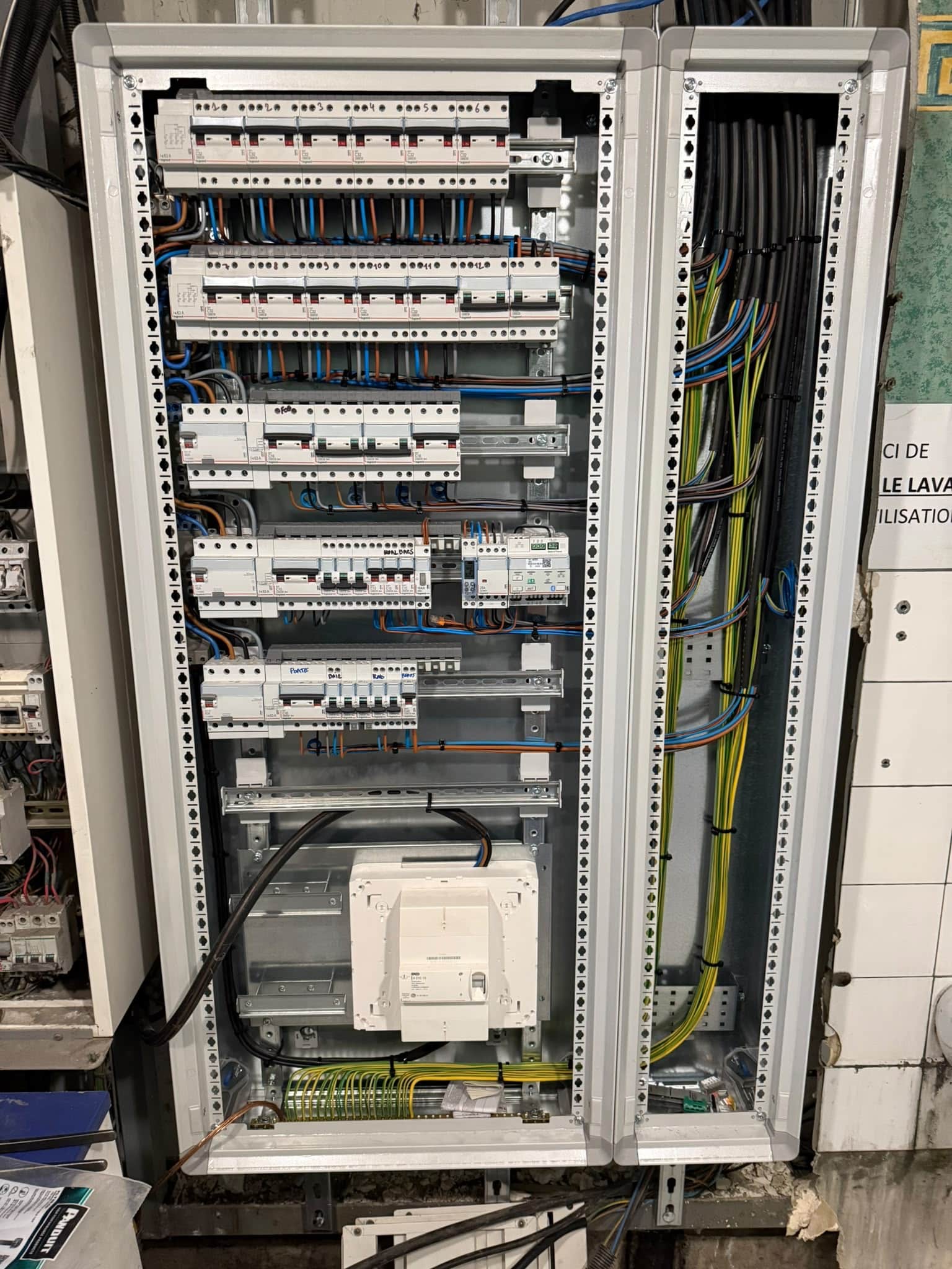 Tableau électrique installé par GD Light